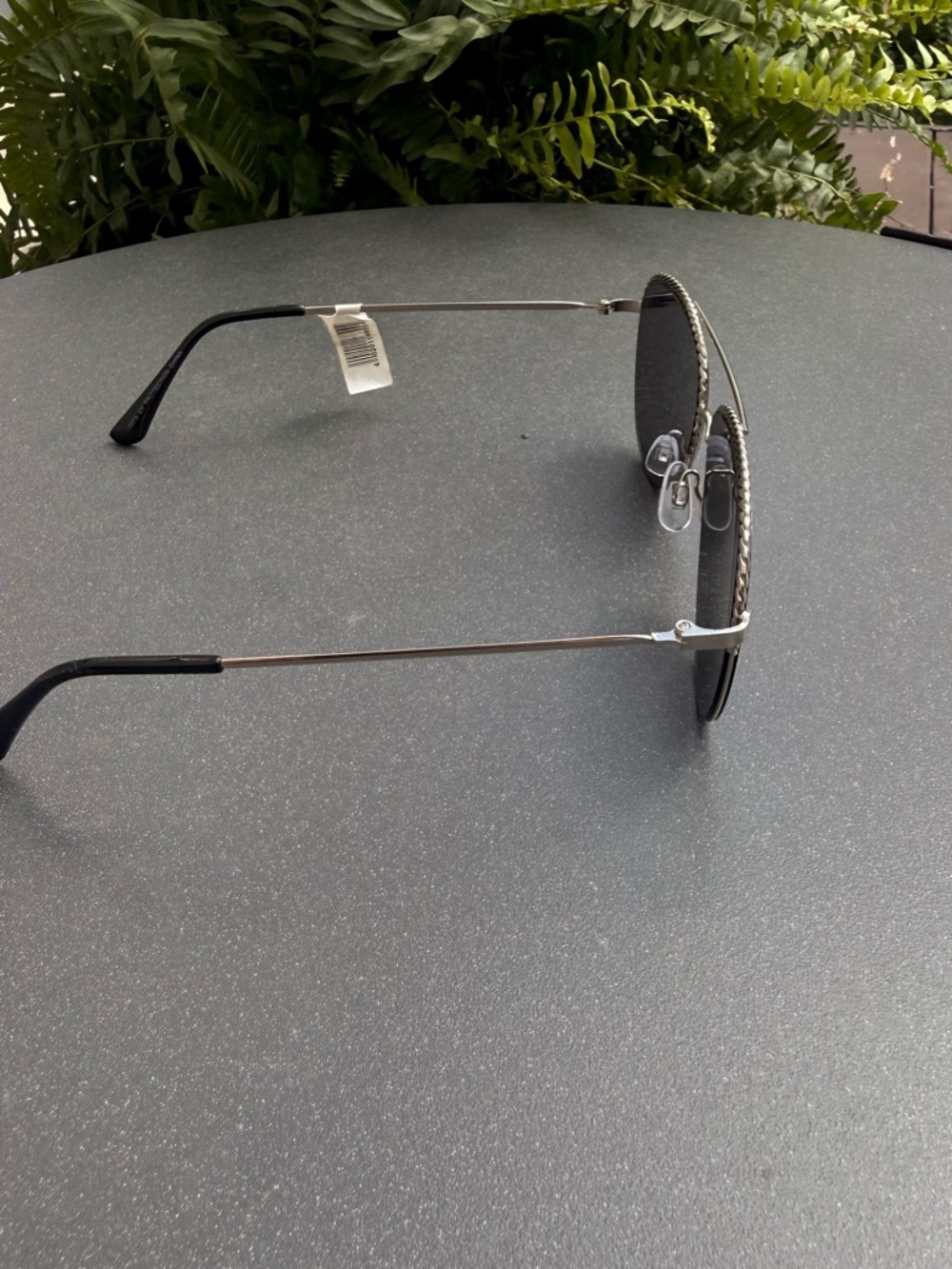 Ashley Stewart Aviator Sunglasses with Braided Detail - Picture 6 of 8
